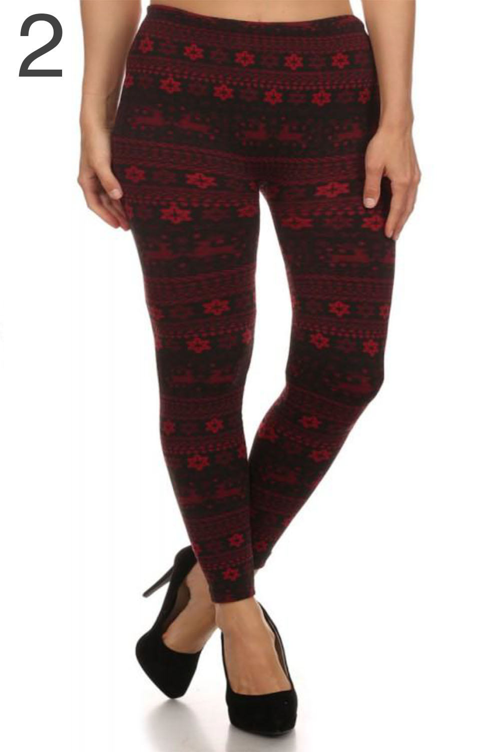 Plus Size Fur Lined Print Leggings Warm Winter Fleece One Size Fits Xl 2xl 3xl Ebay 3597