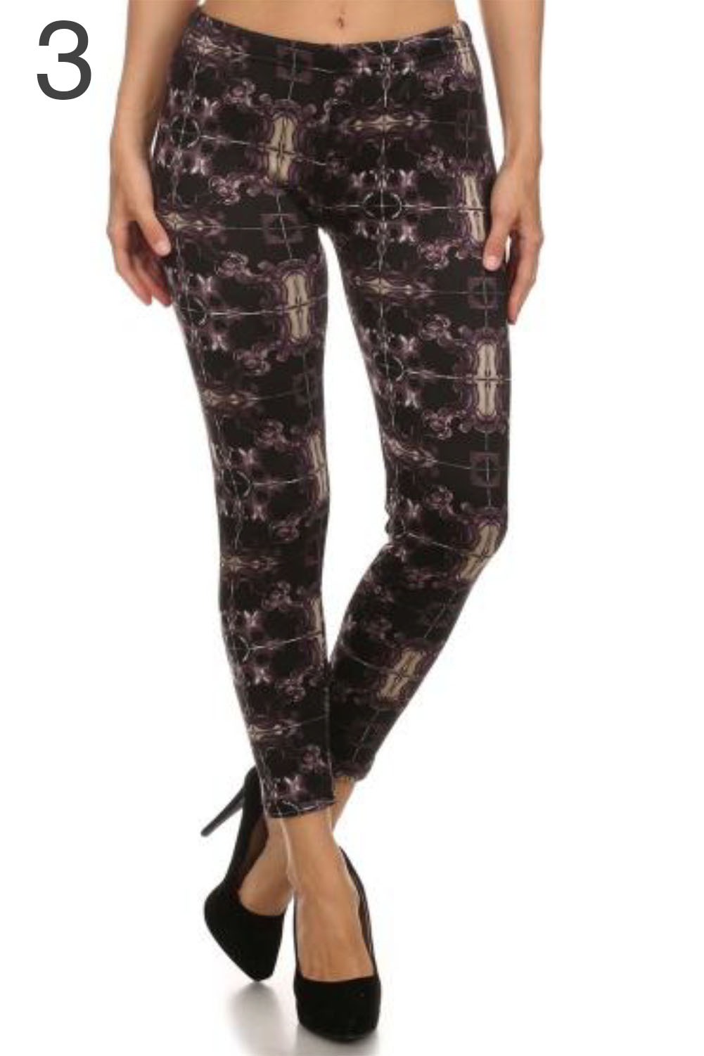 Plus Size Fur Lined Print Leggings Warm Winter Stretchy Pants Fleece 1x 2x 3x 4x Ebay 2353