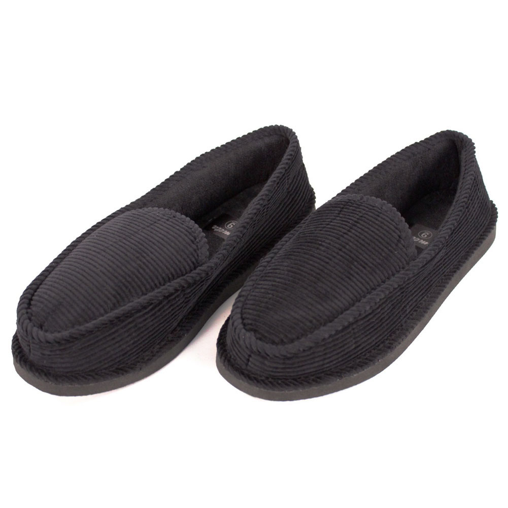 Shoes  about  Slippers Black Slip slippers Corduroy Mens Details Moccasin men' for  House