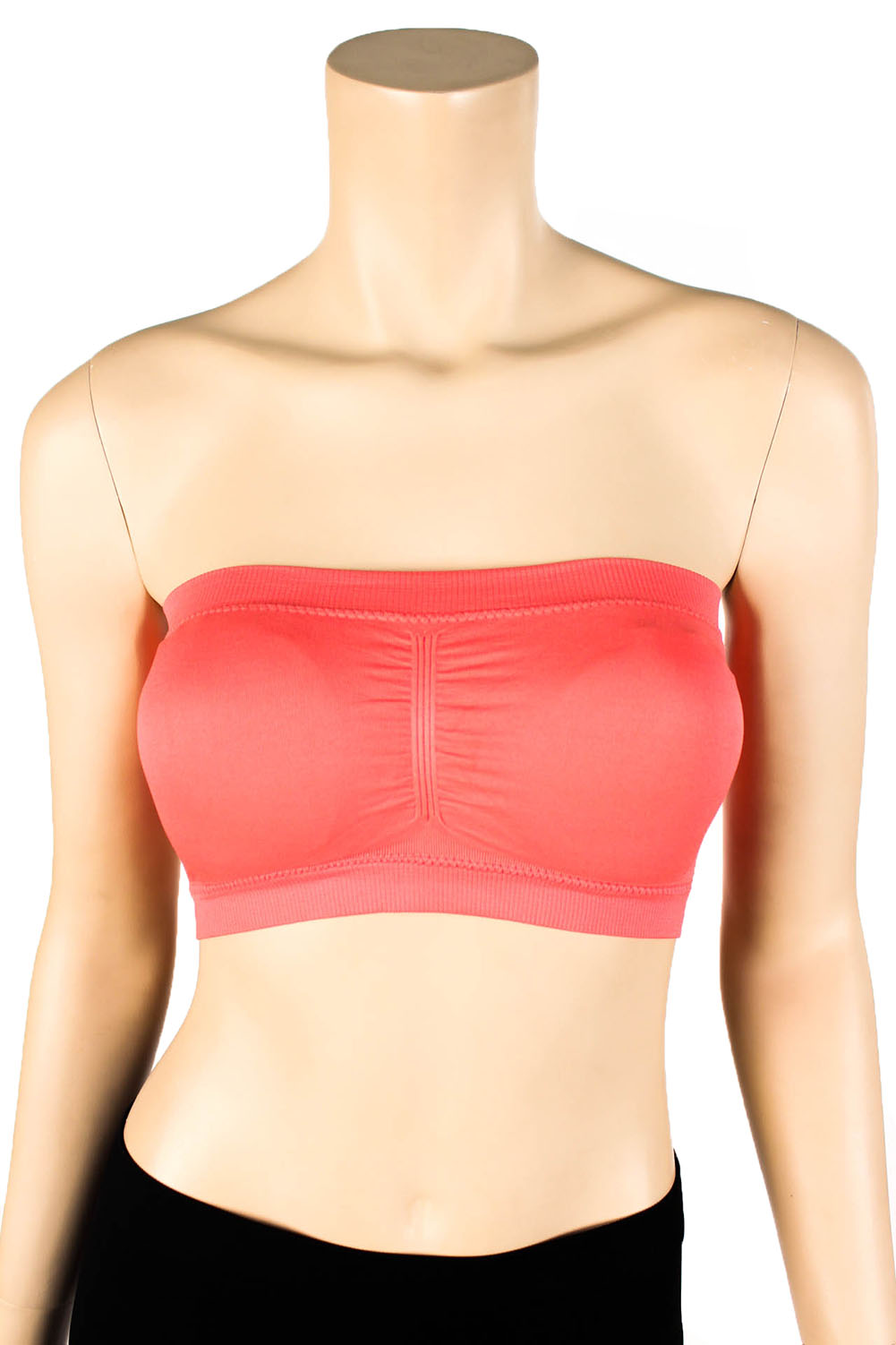 Womens Strapless Padded Bra Bandeau Tube Top Removable Pads Seamless Crop Colors Ebay 