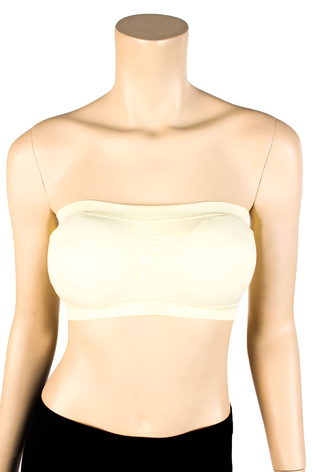 Womens Strapless Padded Bra Bandeau Tube Top Removable Pads Seamless Crop Colors Ebay 4200