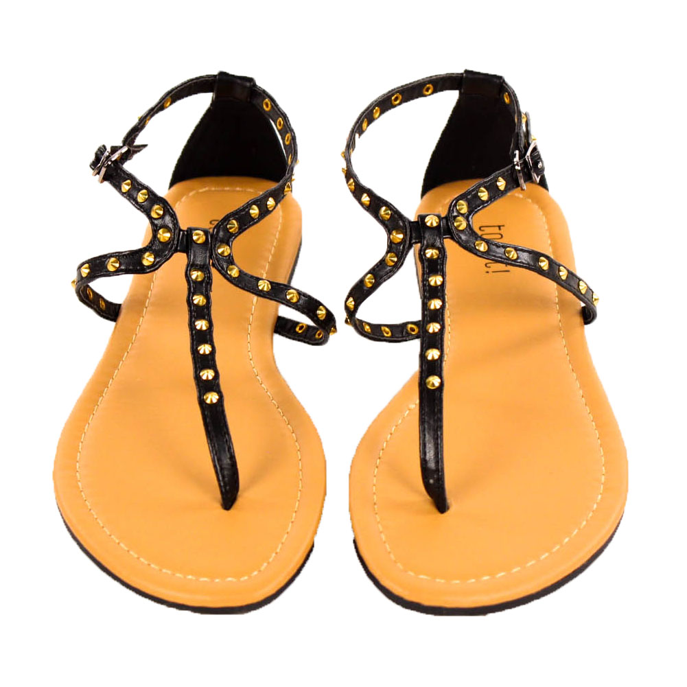 roman stud solo ankle strap sandals