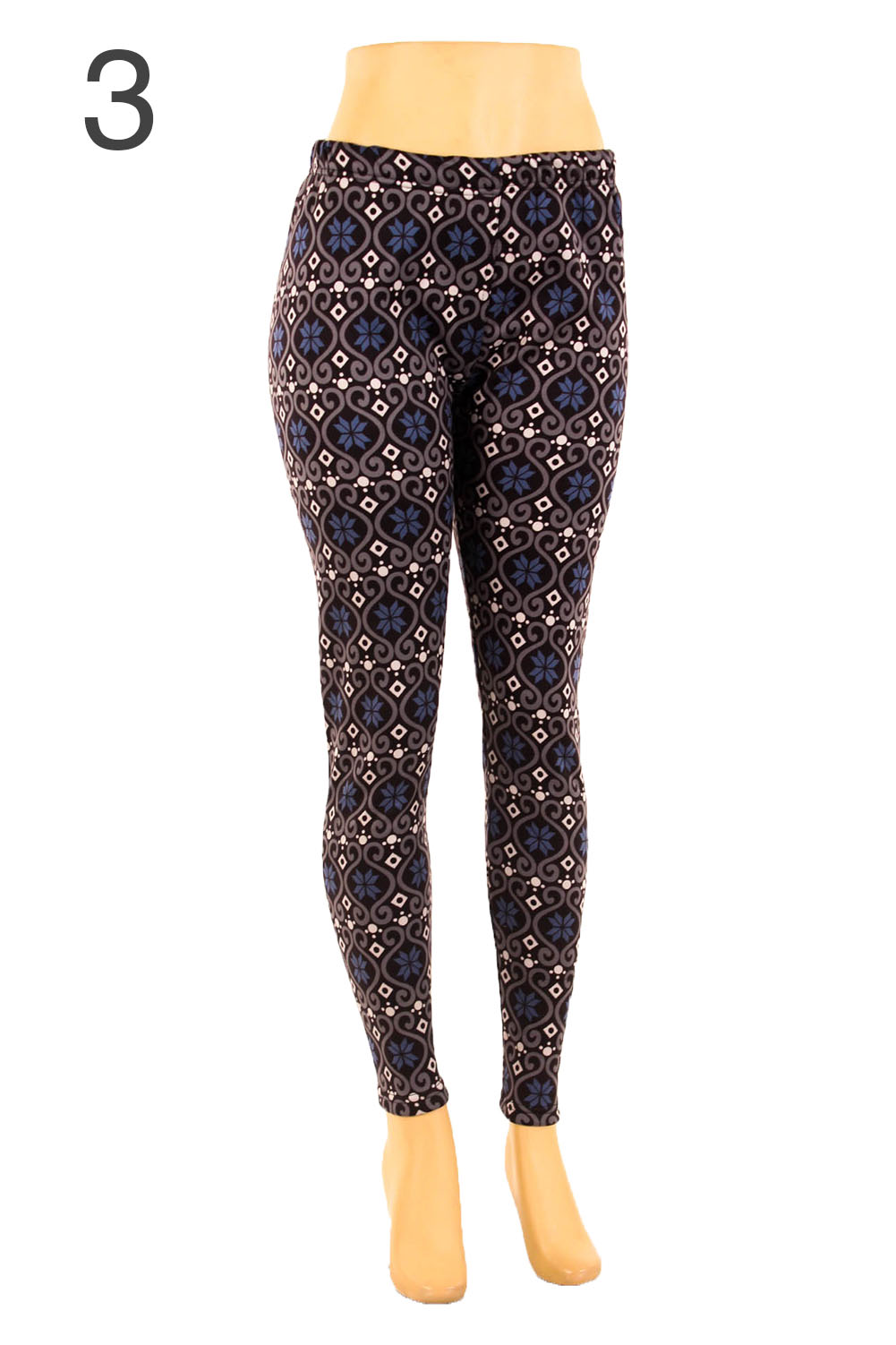 Plus Size Fur Lined Print Leggings Warm Winter Fleece Stretch Pants 1x 2x 3x 4x Ebay 3351