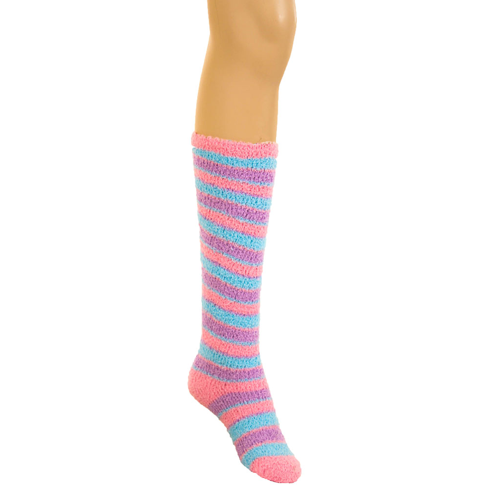 5 Pairs Womens Cozy Socks Fuzzy Plush Extra Long Knee High Slipper Winter Soft Ebay