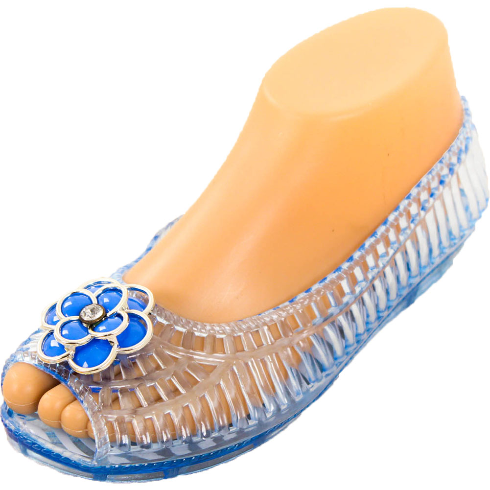 clear jelly ballet flats