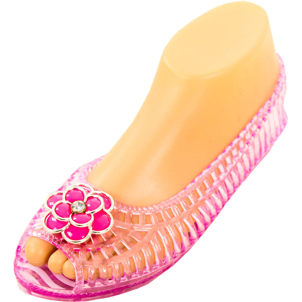 clear jelly ballet flats