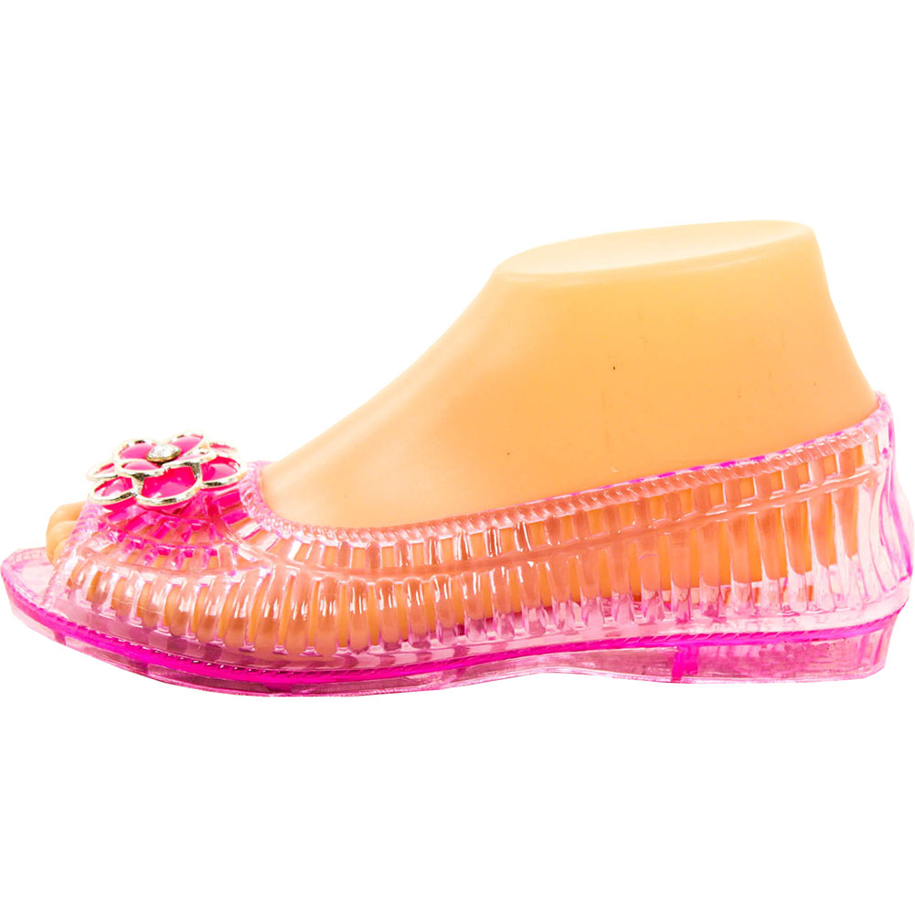 clear jelly ballet flats