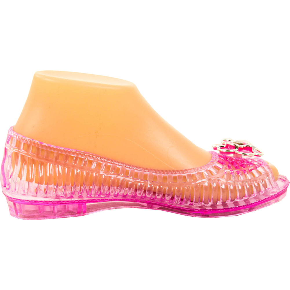 clear jelly ballet flats