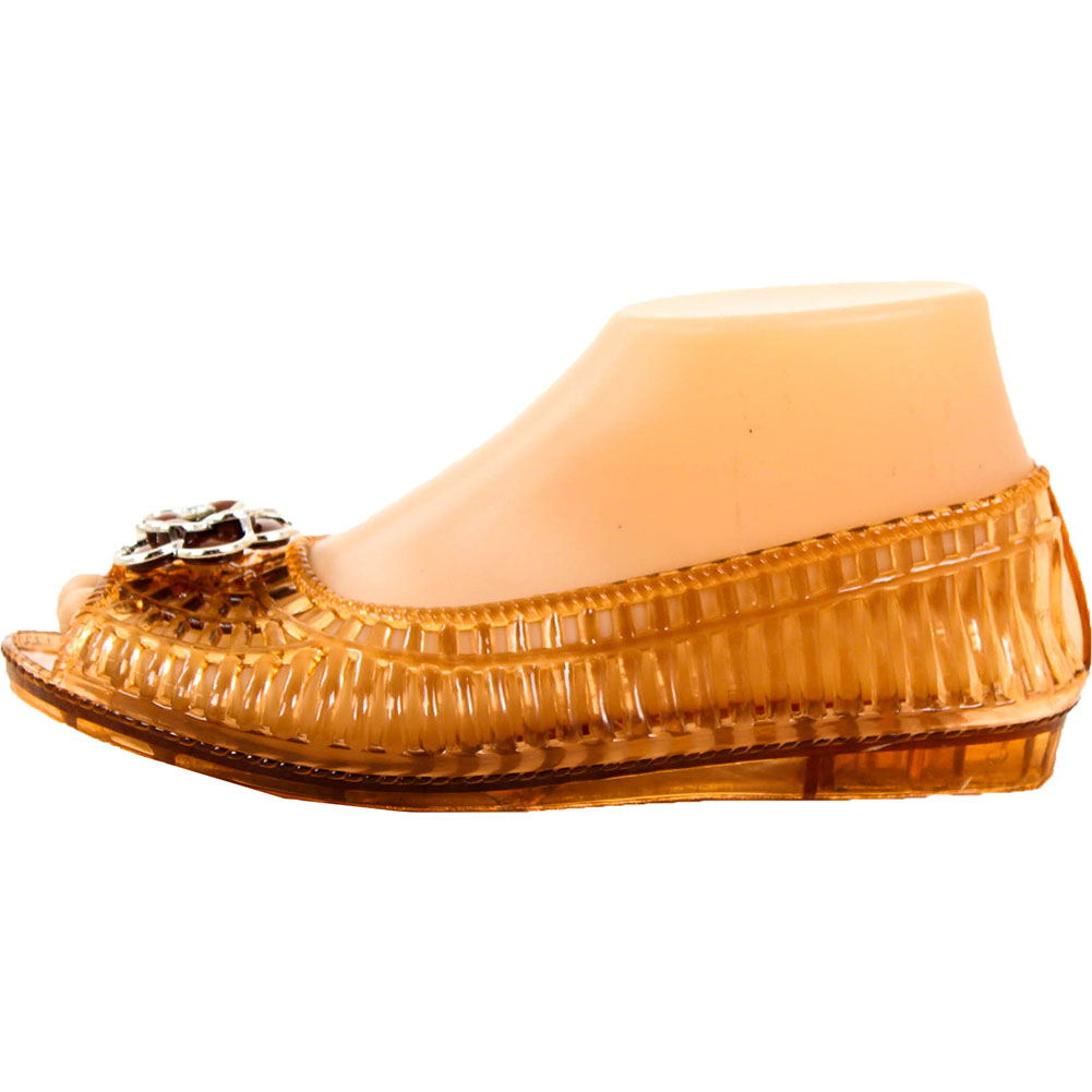 clear jelly ballet flats