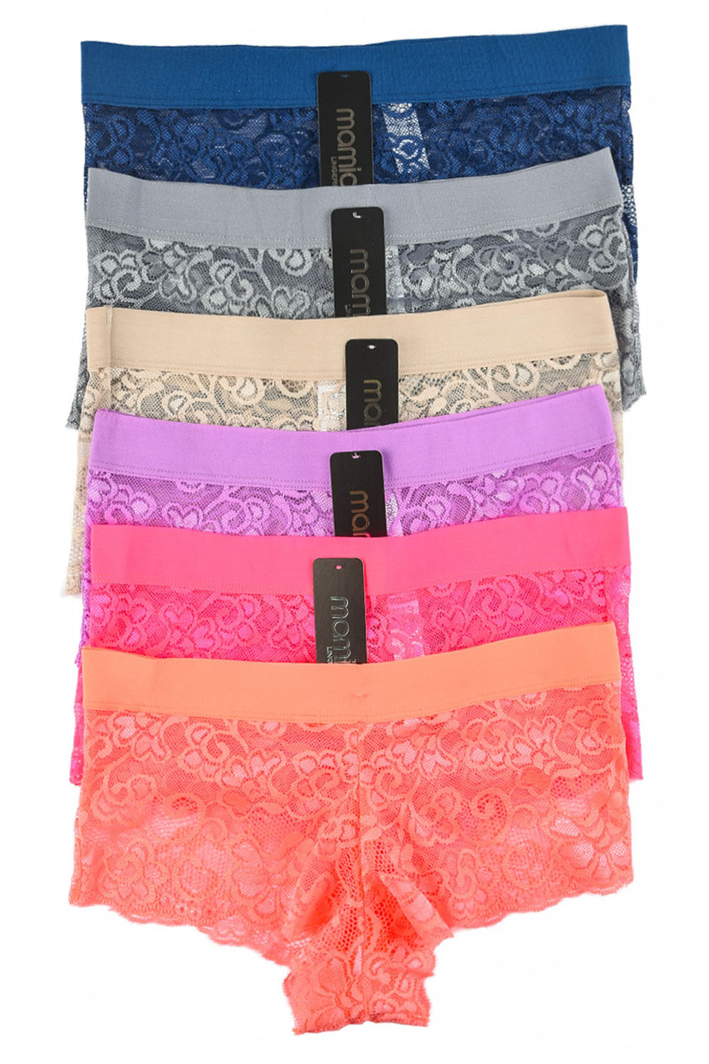 6 Lace Boyshorts Underwear Panties Lingerie Womens Boxer Brief Pack Lot S M L Xl Ebay 5925