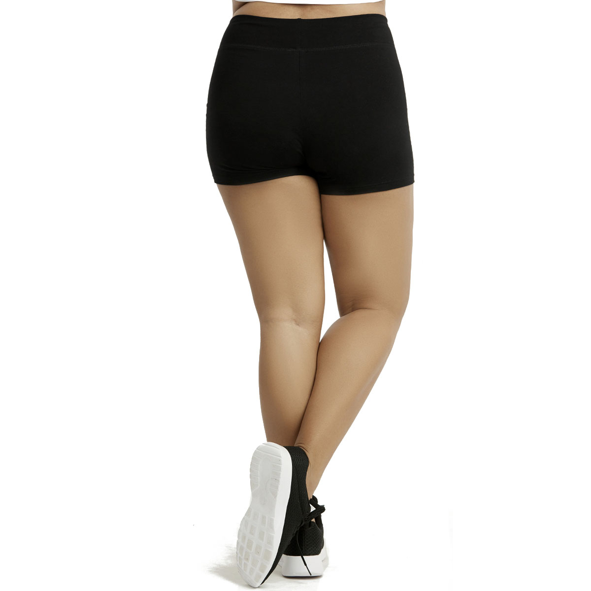 Womens Plus Size Soft Cotton High Waist Athletic Sport Biker Shorts XL ...