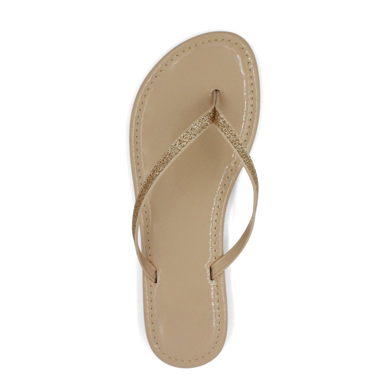 Women's Glitter Flip Flops Sparkly T-Strap Leather Thong Sandals | eBay
