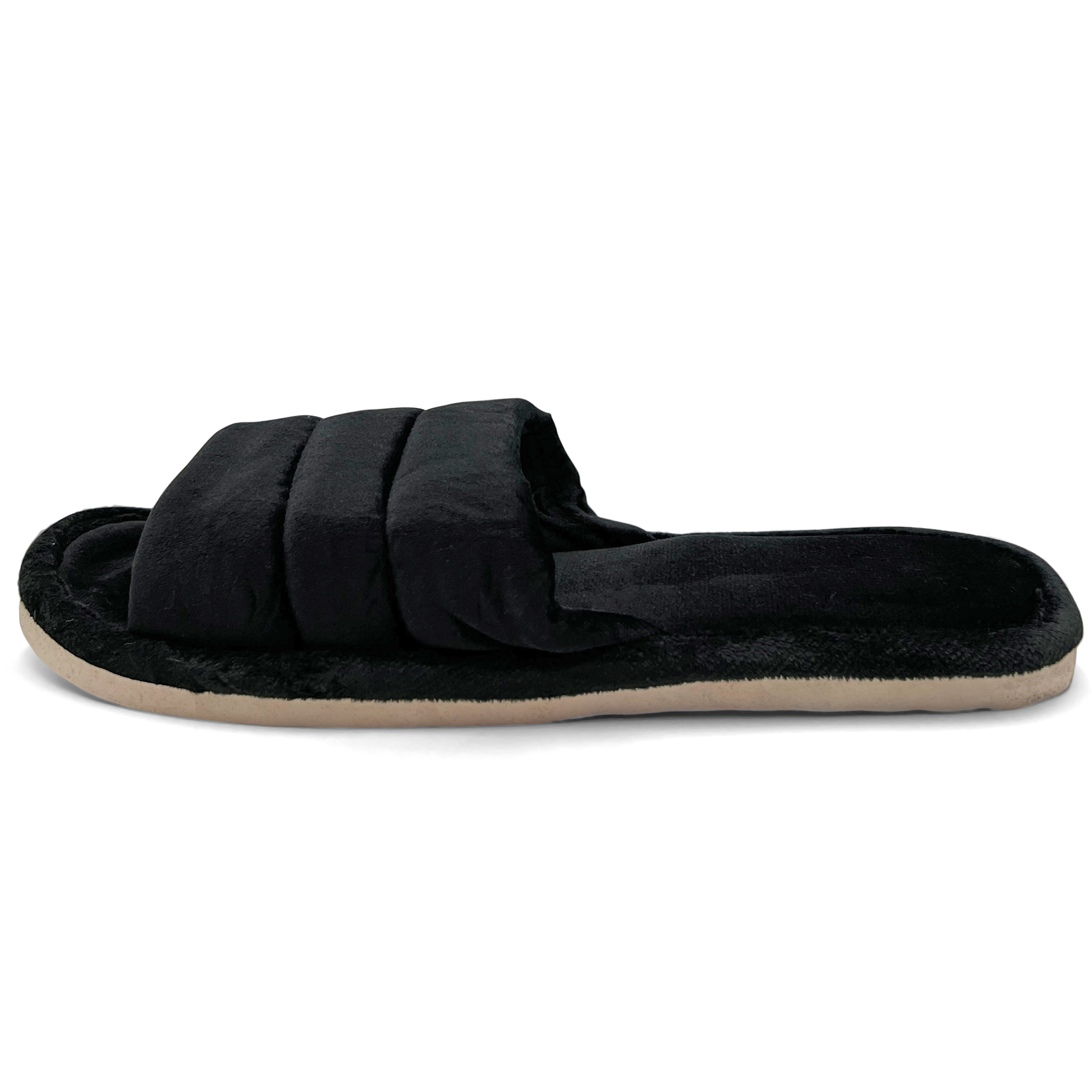 Men/Womens Unisex Slippers Open Toe House Shoes Fuzzy Slide | eBay