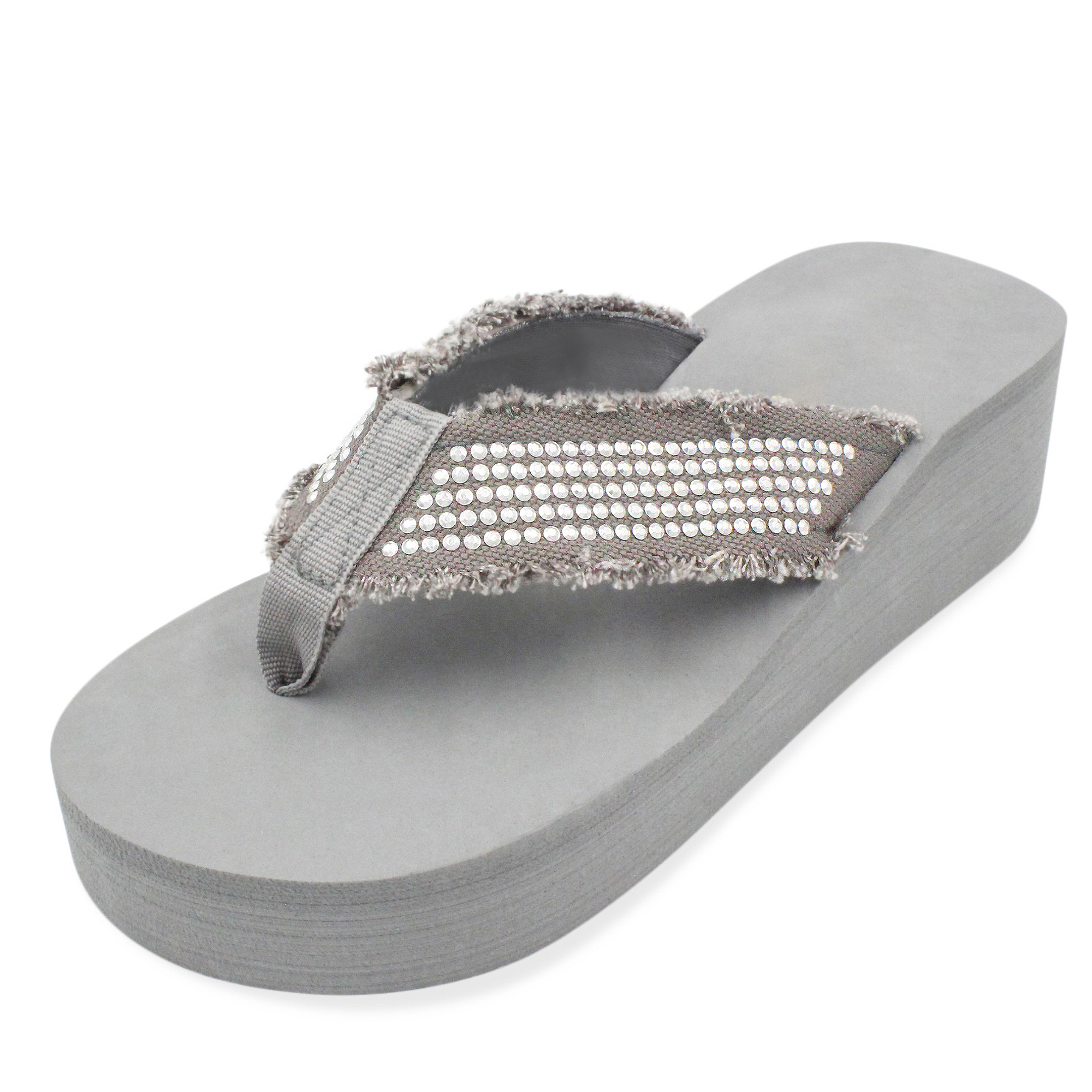 LAVRA Women's Flip Flops Bling Beach Summer Glitter Bridal Thong Sandals, Water Shoes Thong Sandal Slipper