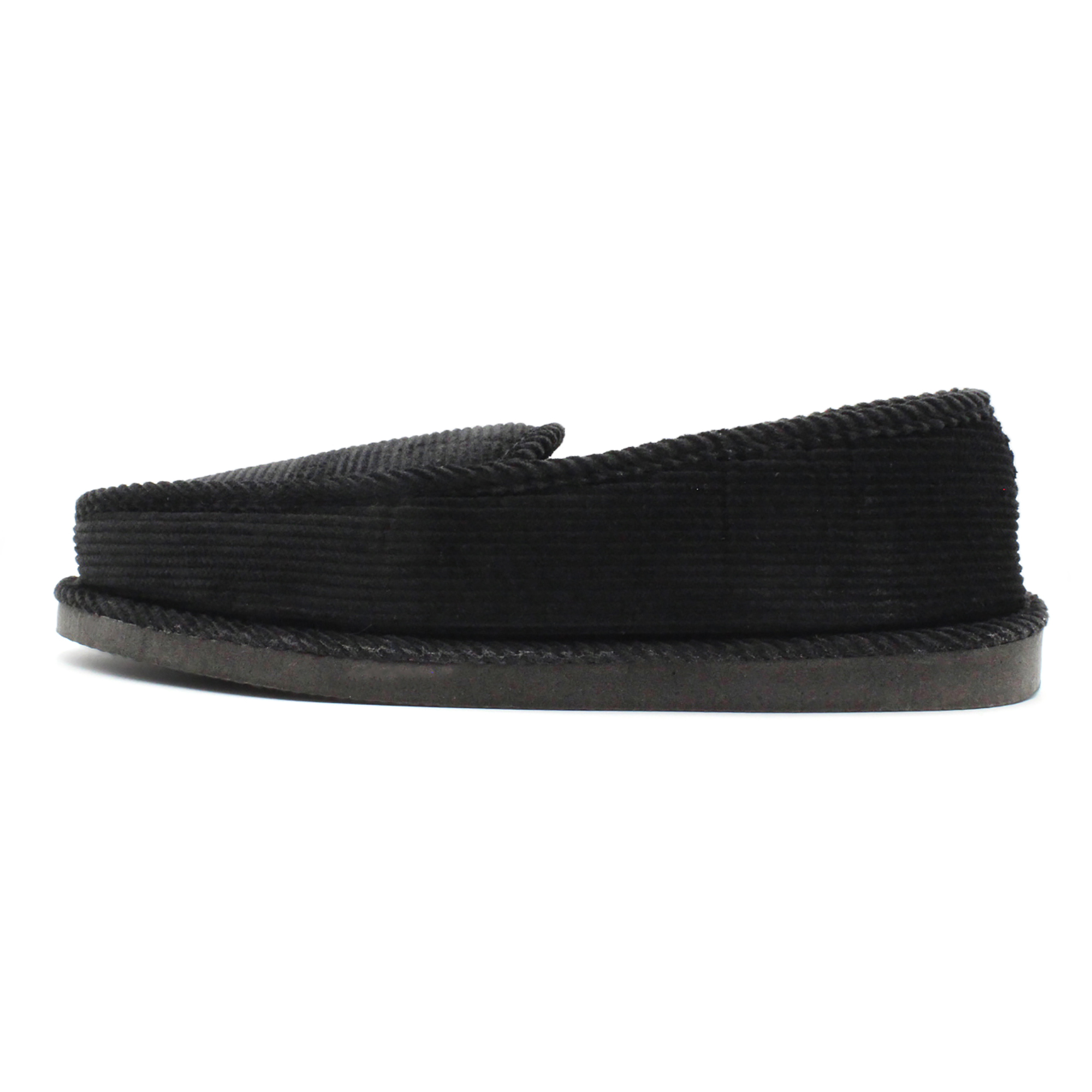 Men's Black House Slippers Comfort Corduroy Moccasin Slip On  Sz 9 