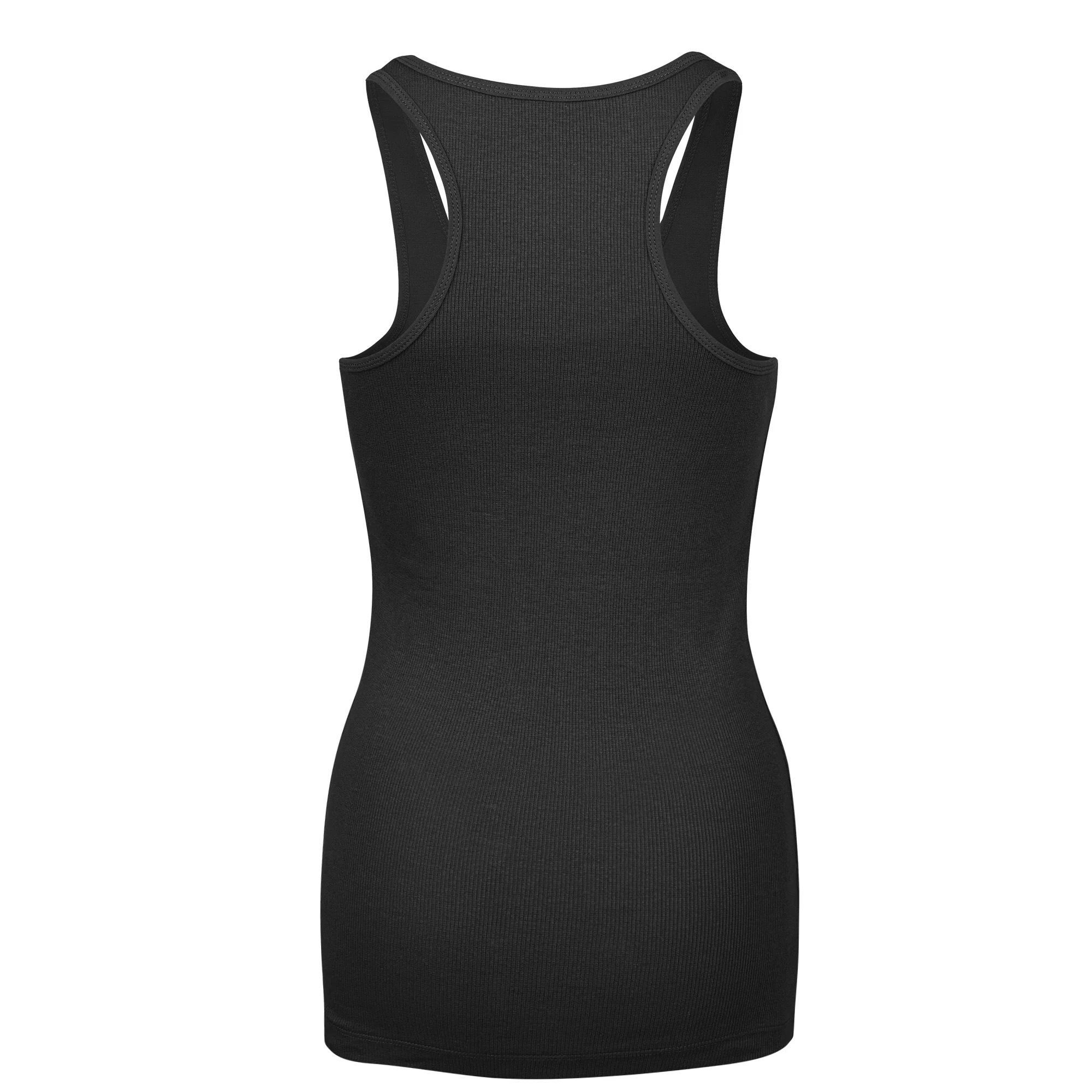 Womens Tank Top 100% Cotton Heavy Weight Ribbed A-Shirt Basic Workout S M L XL preview-4