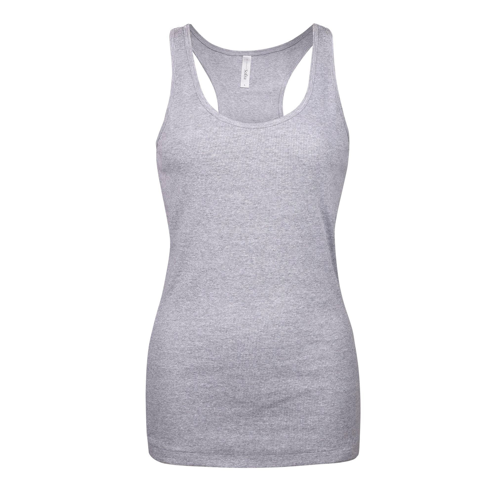 Womens Tank Top 100% Cotton Heavy Weight Ribbed A-Shirt Basic