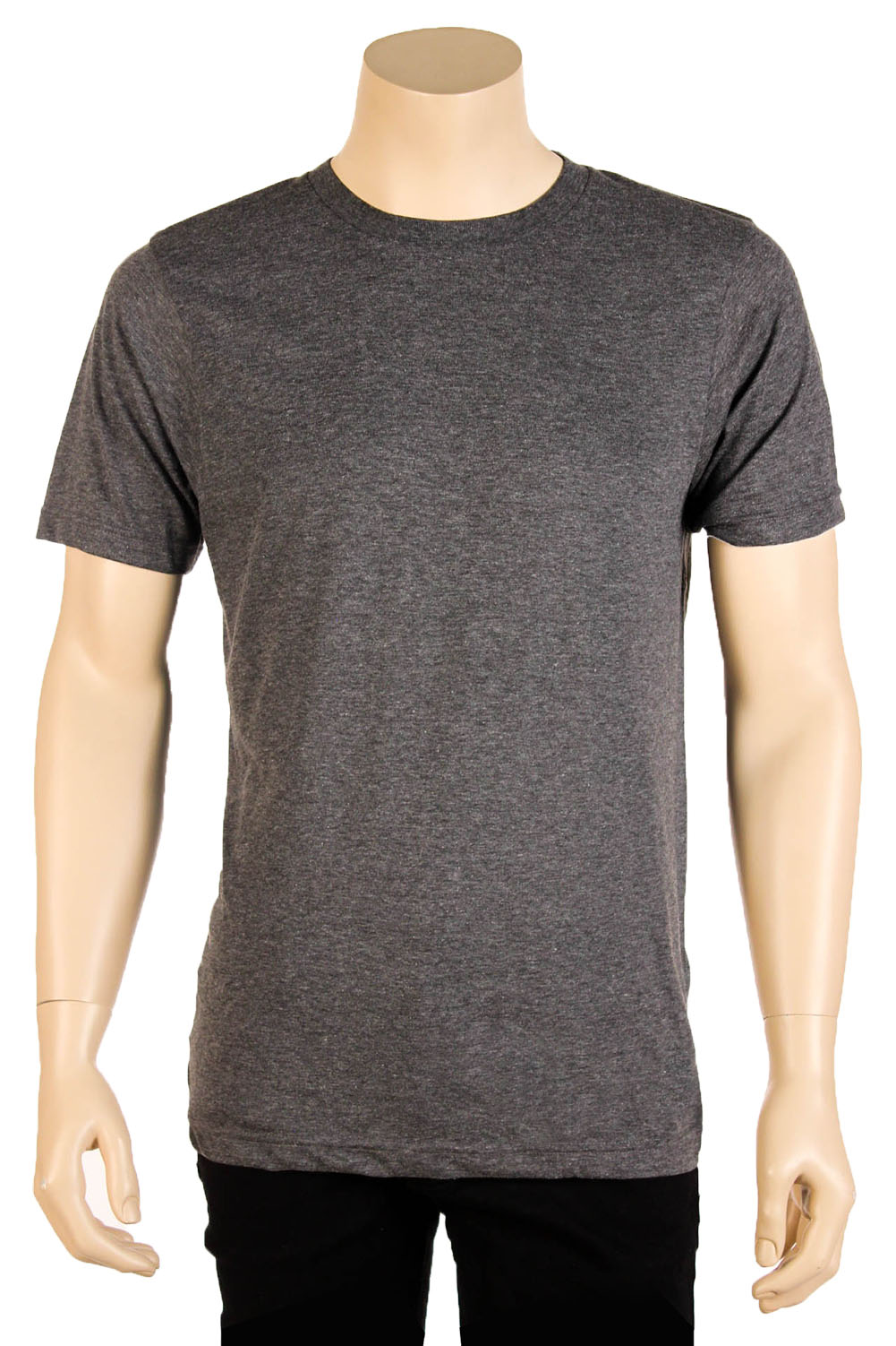 Mens 100% Cotton Tee T Shirt Crew Neck Lightweight Basic Plain Solid S ...