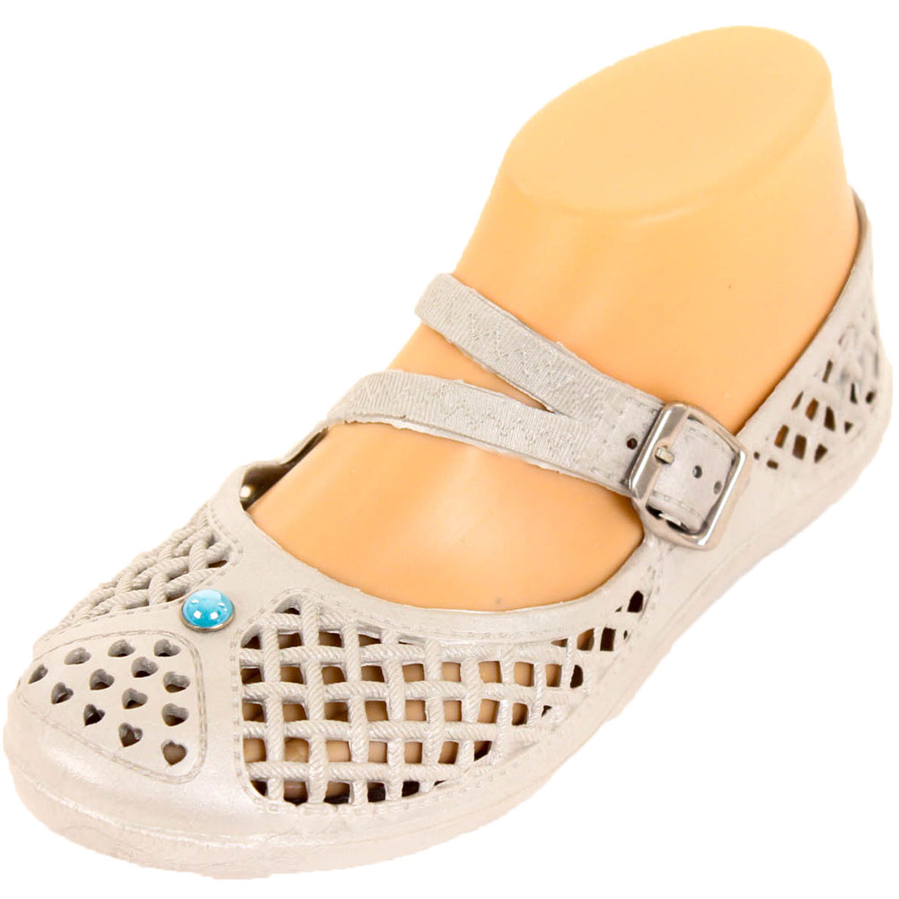 Womens Jelly Mary Jane Shoes Crochet Hollow Plastic Rubber Sandals ...
