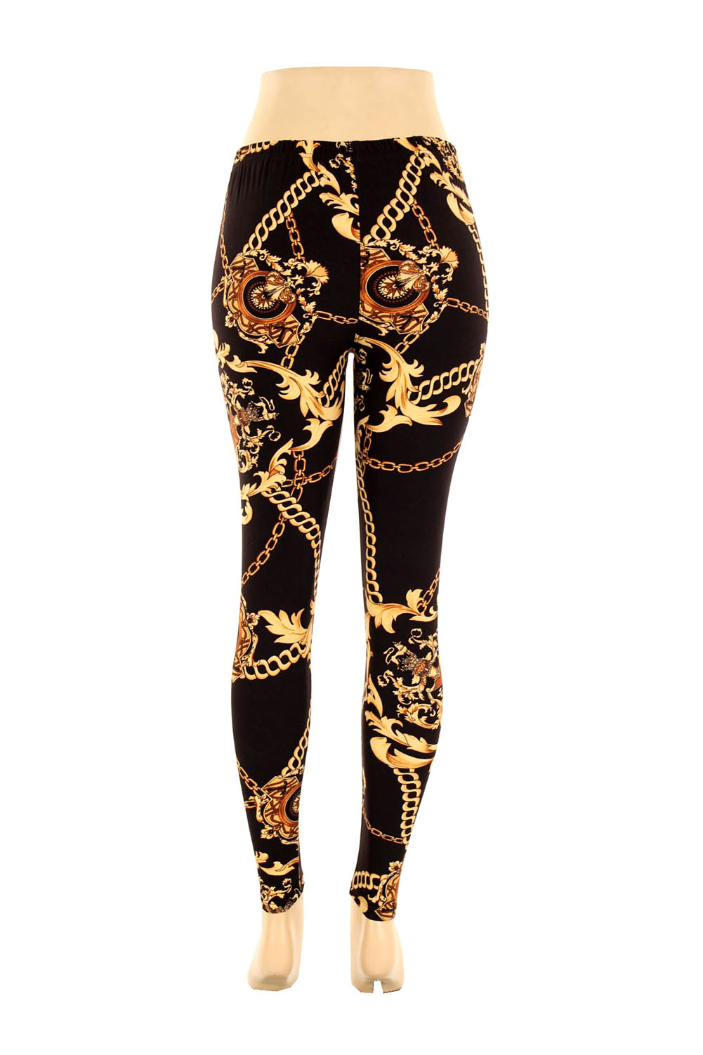 Plus Size Printed Leggings Graphic Color Stretchy Pants One Size Fits ...